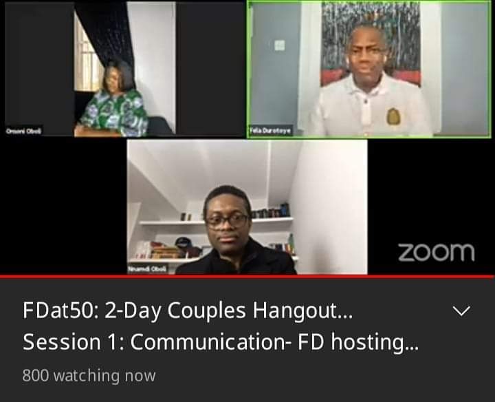CoupleConnect09's tweet photo. FD @feladurotoye @taradurotoye
marking his 5oth birthday with a 2 day Couples Hangout. Catch this live on YOUTUBE -  FELA DUROTOYE TV https://t.co/DC7Ud6U4RY
