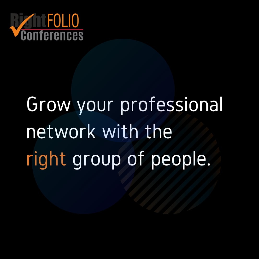 Rightfolio's tweet photo. Attending conferences is the best way to build your professional network. 

RightFOLIO conferences bring the industry best together for an educational and informative experience. 

#rightfolio #conference #b2bconference #events #marketingstrategy #networking https://t.co/MXk1zdgRi5