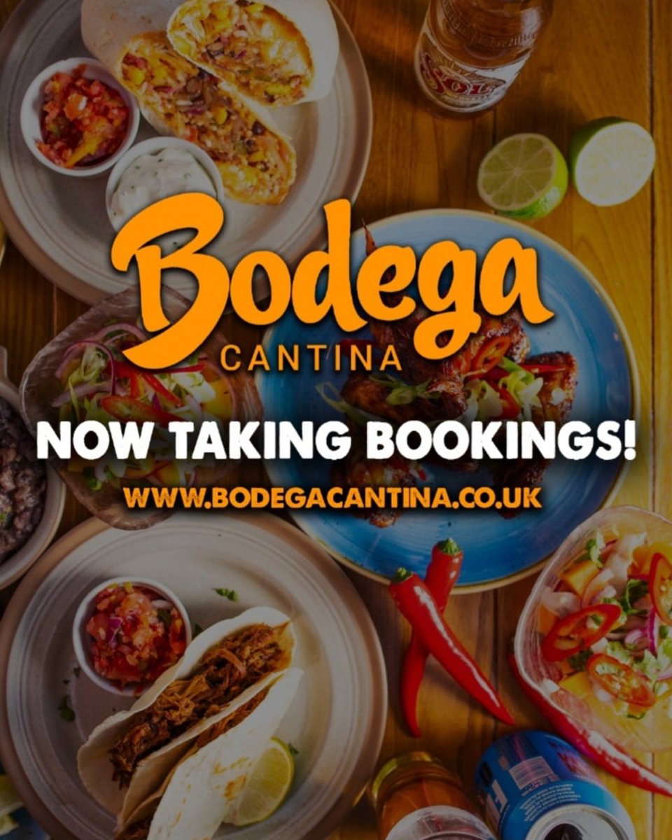 Our booking system is now live ✨

We re-open on 18th May, you can book your spot here: bodegacantina.co.uk

We can't wait to see you! 😍