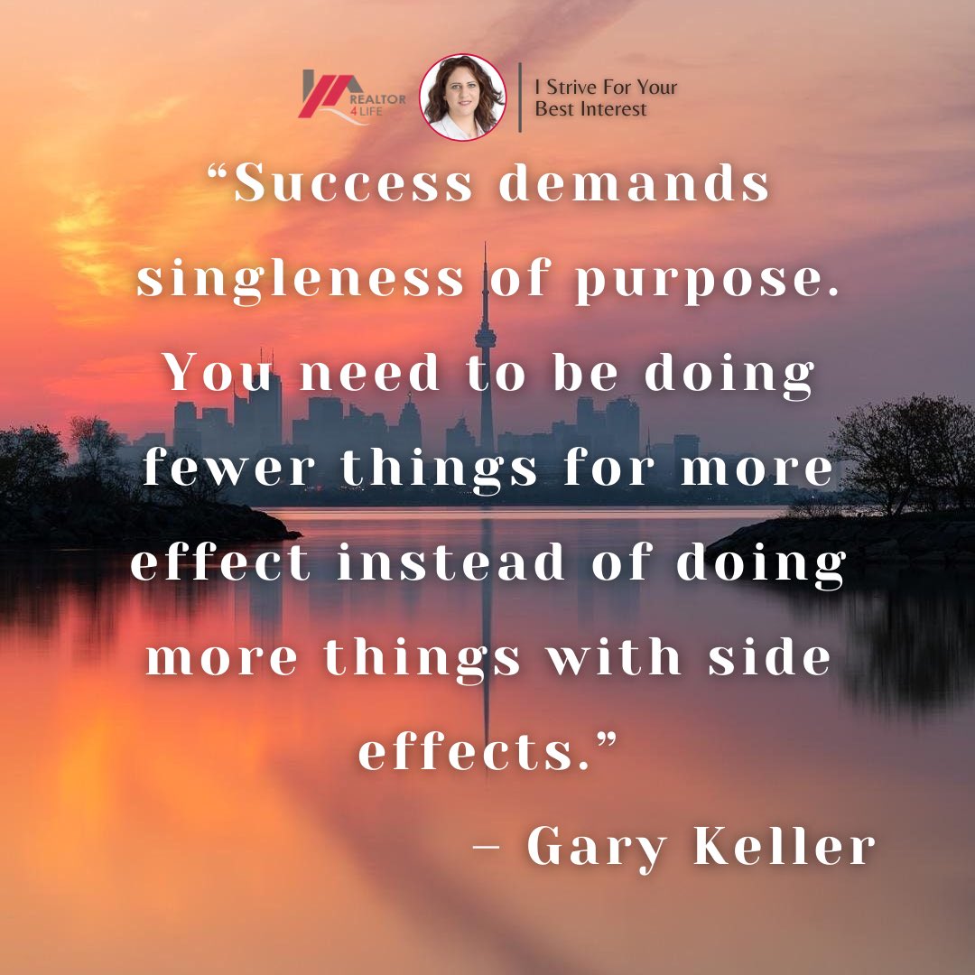 MayssounHatoum's tweet photo. It is those who concentrate on but one thing at a time who advance in this world.
Happy Saturday!
#quotes #garykeller #realtor4life https://t.co/NpqSb5N9qK