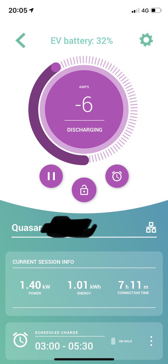sbp842's tweet photo. Anyone noticed issues with #V2G quasar @wallboxchargers app not recording charge or discharge data accurately ? I’ve got a lot of missing session. Charged the car overnight and discharged a bit this morning, the session overnight completely missing, is this a known issue? https://t.co/m3A2mq22Nk