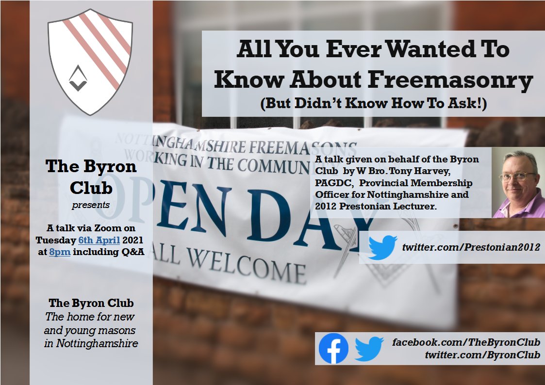ByronClub's tweet photo. You still have time to book onto our event on the 6th April at 20.00. 

As seen in the @NottsMasons #IsolationTimes!

Book here: https://t.co/r0BYZuVqA6 https://t.co/5bWA15RDhz