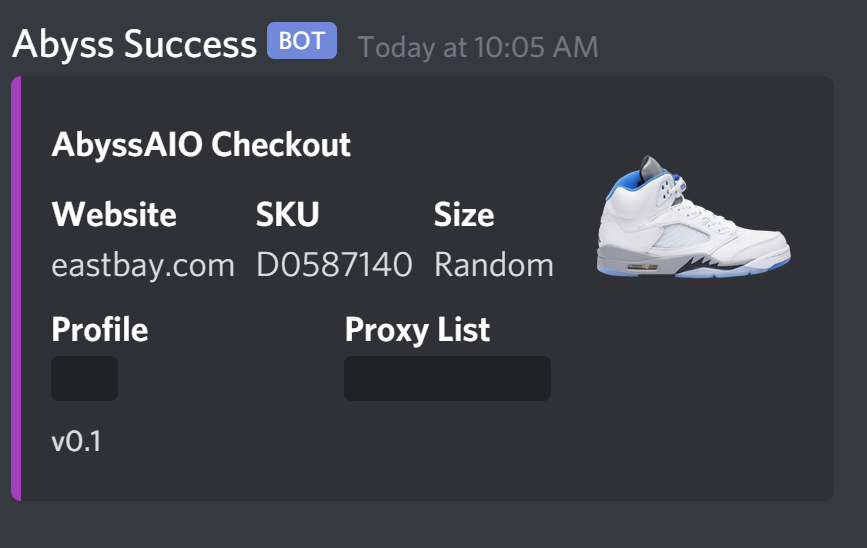 Zach_4906's tweet image. thank you @AbyssAIObot First time running Abyss for a drop and hit!