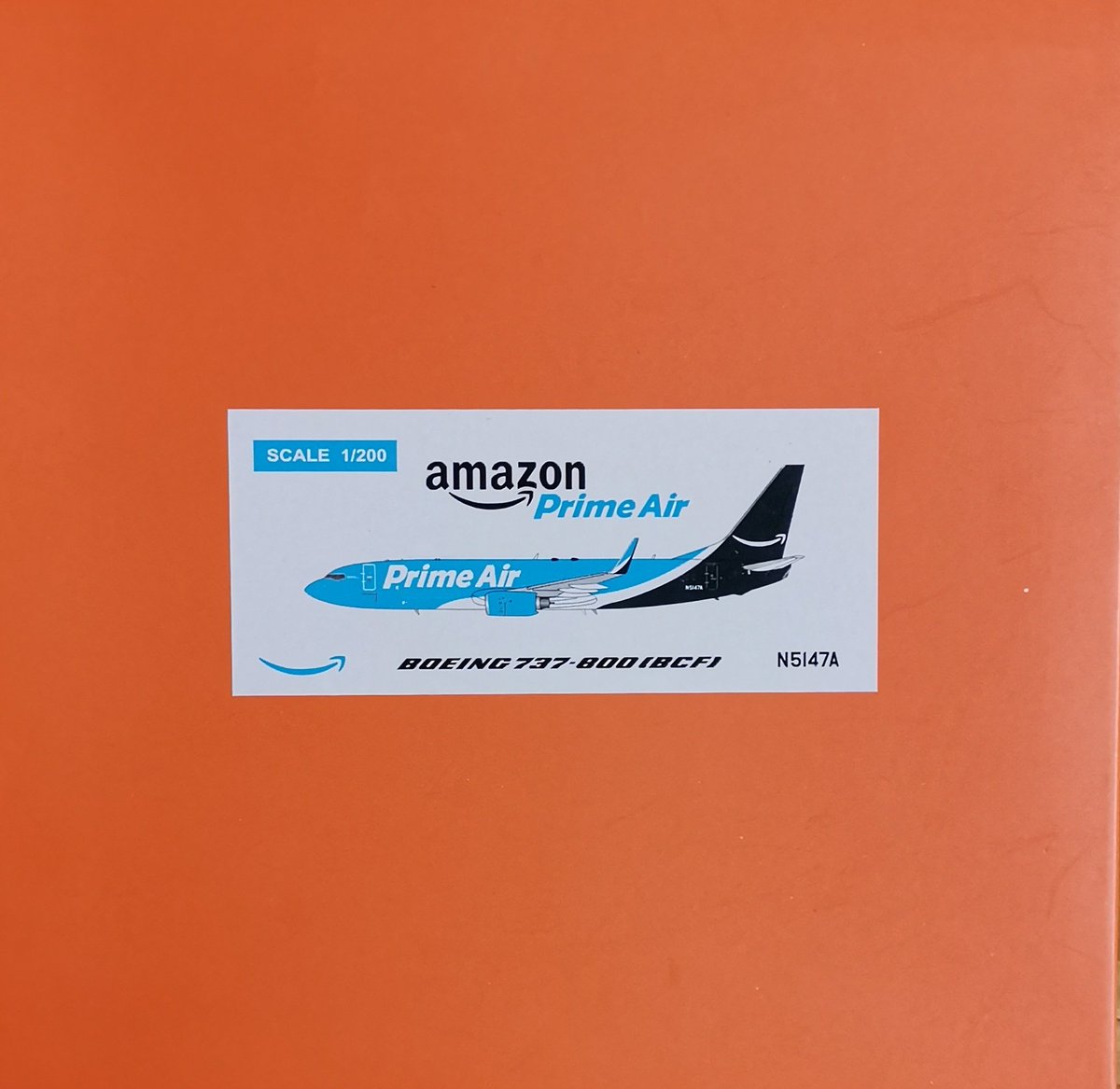 pedrospotter's tweet photo. #BuenasTardes #Unboxing parte 2 😁 aquí está el modelo de #Boeing:
#JCWings
#Escala1200
#EW2738006
B737-83N(BCF)(WL) (N5147A)
#PrimeAir
#Amazon
#miniaturas #Diecast #modelismo #maquetas #diecastplanes #coleccionismo #scale1200 https://t.co/bUTBR8aIsK