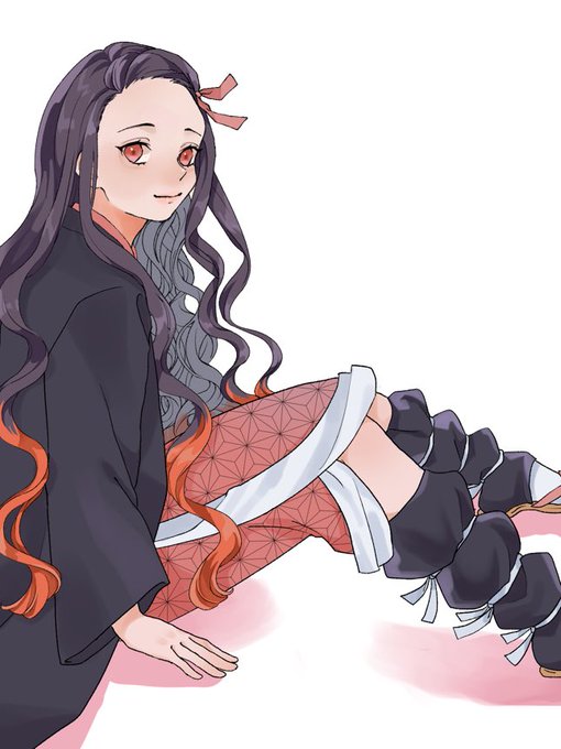 うささんがTwitterに投稿した竈門禰豆子(鬼滅の刃)のイラスト。