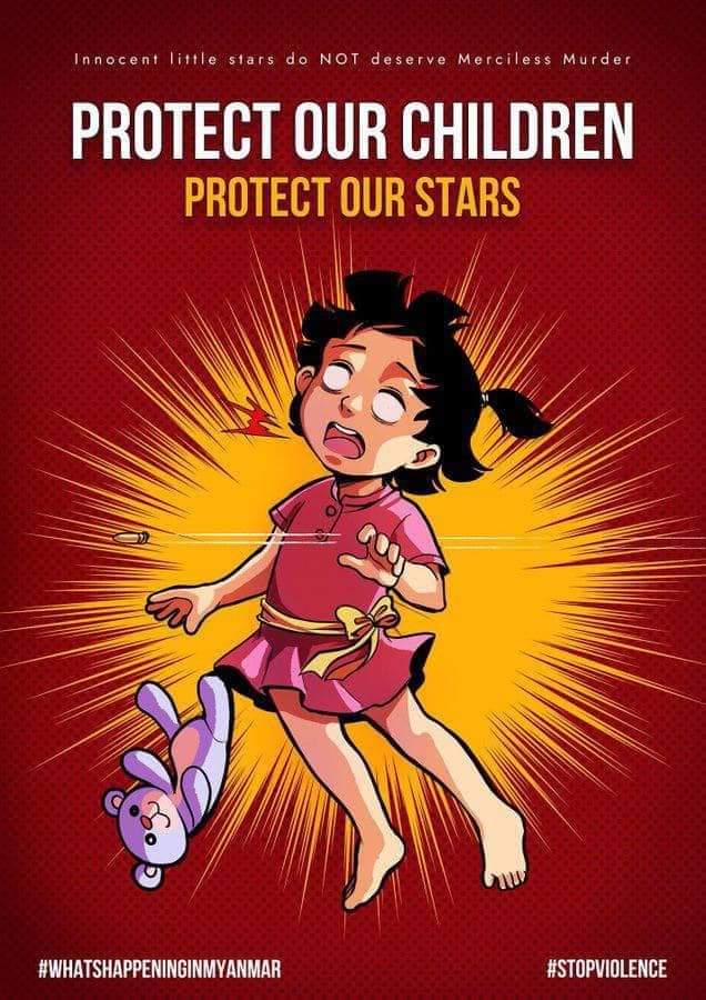 KayLucille1's tweet photo. Myanmar Junta's SAC even killing innocent children and under-aged kid. We are losing our future stars for country almost everyday. No word to describe the inhumanity of myanmar military terrorists!

ANTIFASCIST REVOLUTION

#CrimesAgainstChildren #WhatsHappeningInMyanmar https://t.co/7kGmQLLf3M