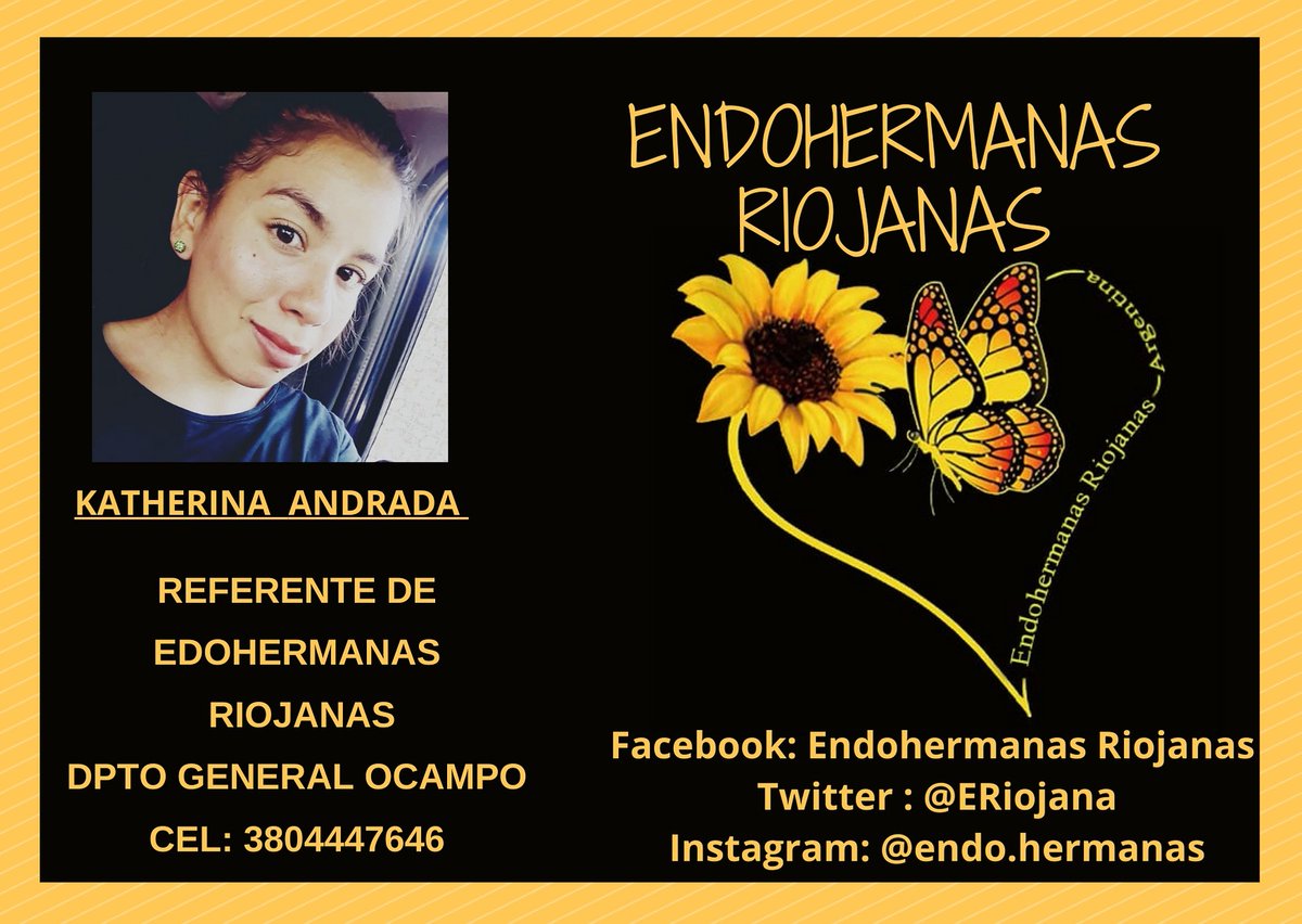 ERiojanas's tweet photo. La familia de 💛 Endohermanas RIOJANAS   se va ampliando hacia el  interior de la Provincia  de La Rioja, le damos la bienvenida a la Endohermana de MILAGROS DEPARTAMENTO GENERAL OCAMPO KATHERINA ANDRADA 👏👏👏👏👏 https://t.co/jJrBF5jCbI