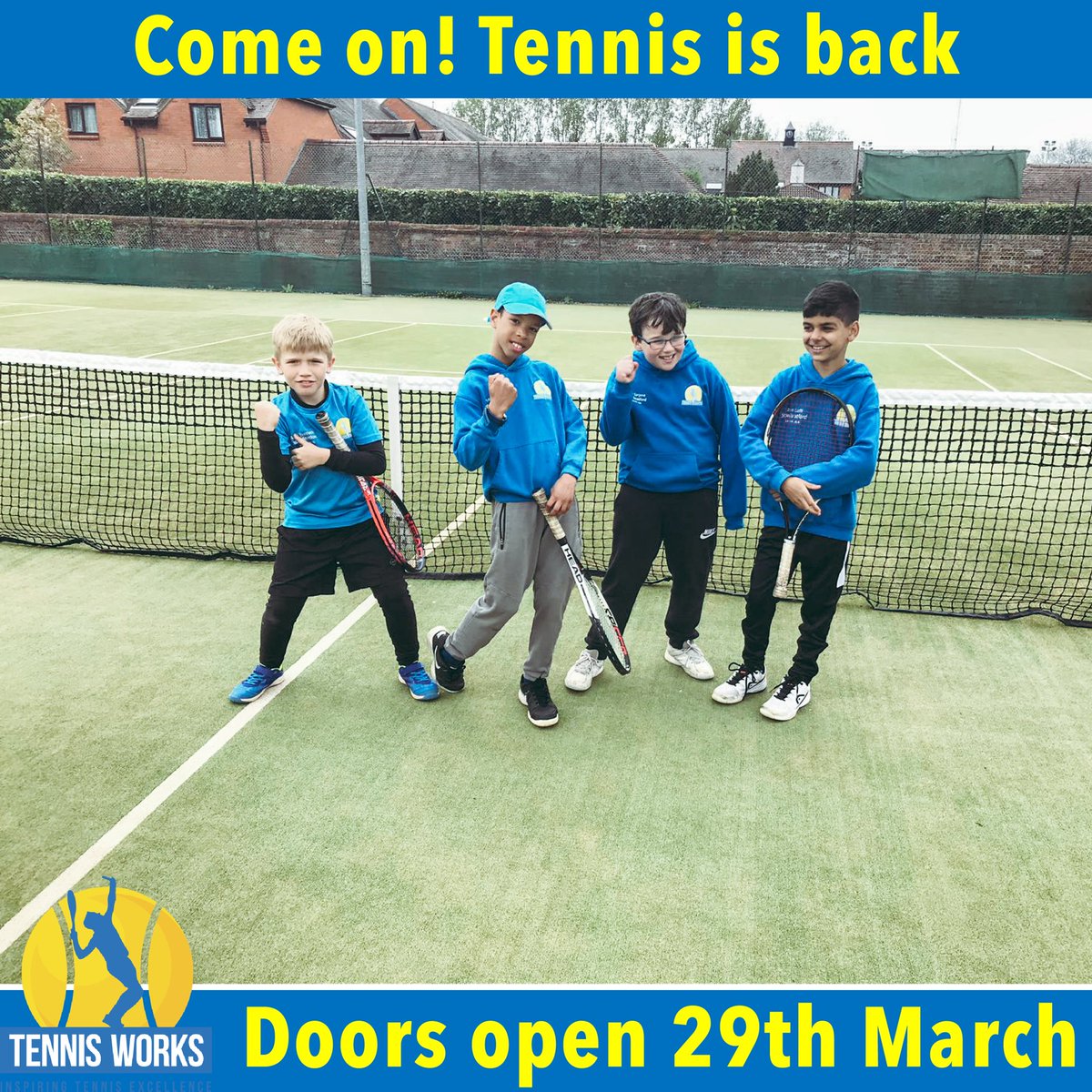 StonyTennisClub's tweet photo. Come on 💪🏻 Tennis is back 🎾 The club is open on the 29th🤩
Please like and retweet to spread the word! We’d love to welcome you to our club 💚

For more info go to https://t.co/q78Rq4SEJv🎾
#stonytennis
#ltayouth
#stonystratford 
#stonystratfordMK 
#lovemk
#miltonkeynes https://t.co/8w9cV0M8LO