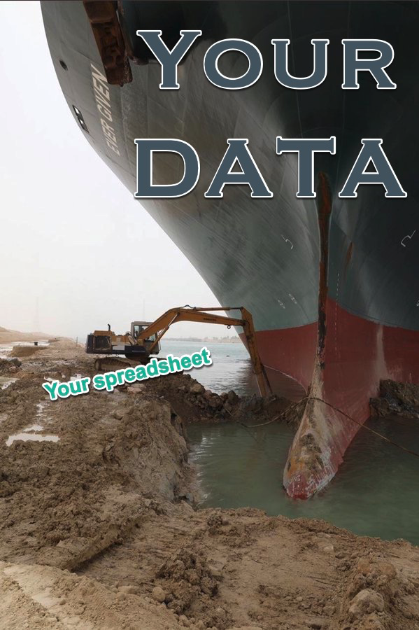 benlcollins's tweet photo. Reminder: spreadsheets are NOT always the right tool for the job https://t.co/Yz3UyEfAXw