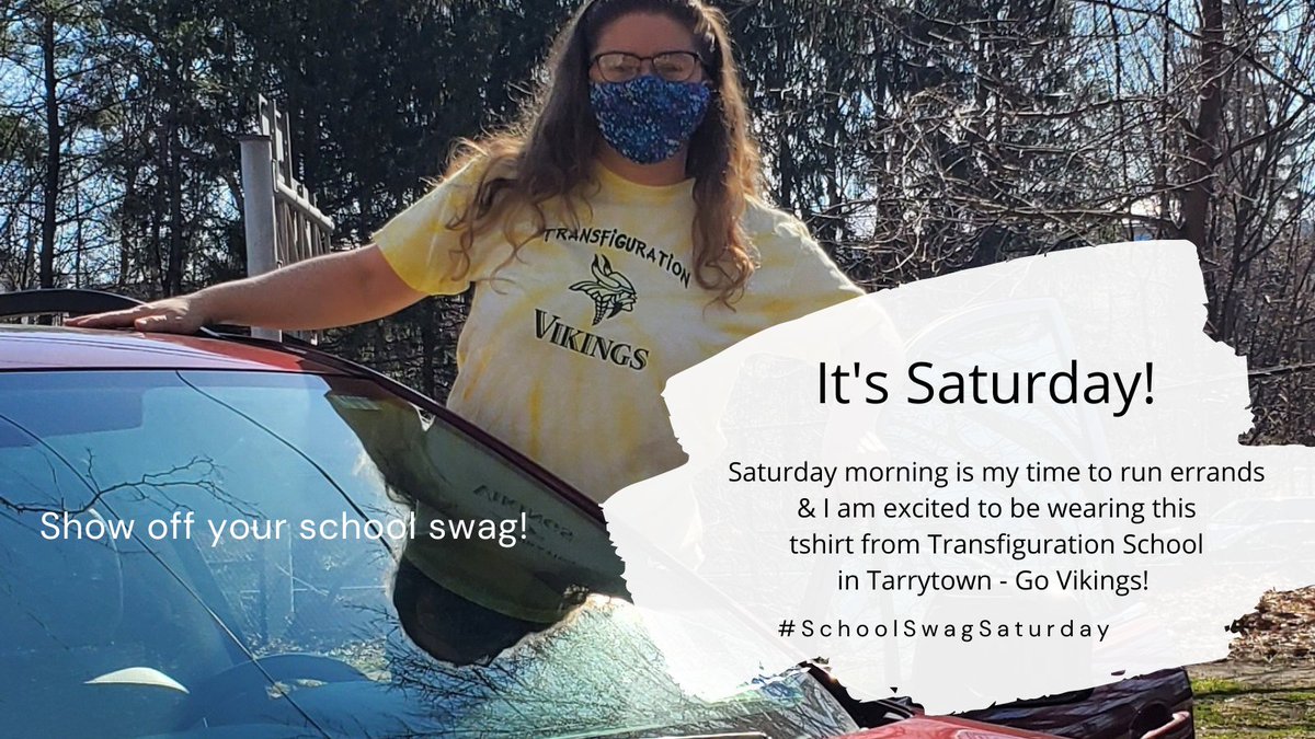 DrNoelleBeale's tweet photo. Running errands in style today - wearing my Transfiguration School tshirt.
Go VIKINGS!
#SchoolSwagSaturday
#BeTransformedAtTransfig
#LeadershipOnTheRoad
#RunningErrandsInStyle https://t.co/WSDI6XNyLb