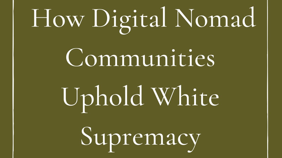 soloandkicking's tweet photo. It is imperative that as #digitalnomads that we understand the impact of neocolonialism and the colonizer-mindset that so many mainstream identities perpetuate and the devasting impact it can have.

Watch full video → https://t.co/B5ZJN7Gm8f https://t.co/msWIPV1m1n