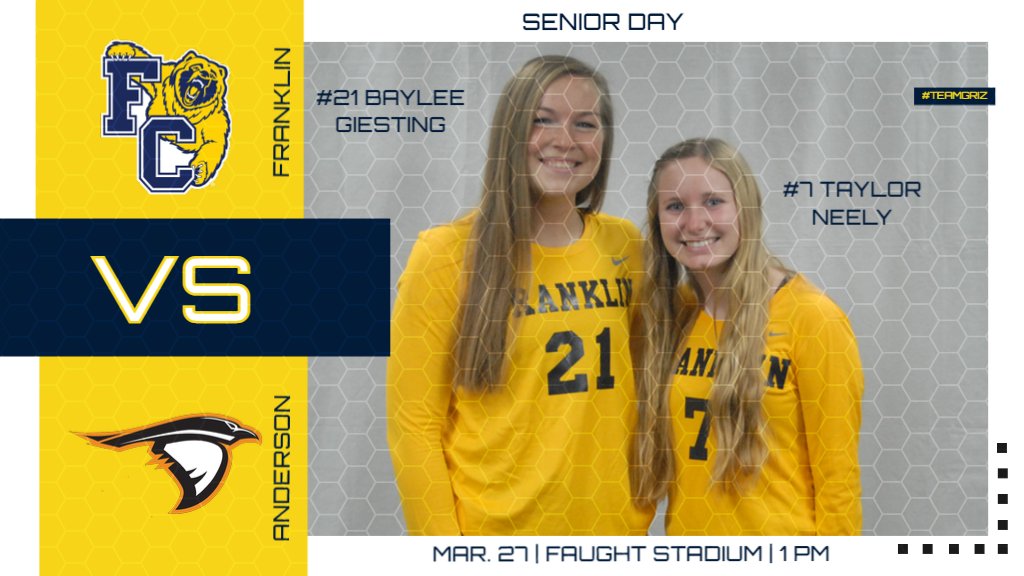 FCGrizAthletics's tweet photo. It's Senior Day and the first of two straight matches at Faught Stadium for @FCGrizWSoccer as they host Anderson at 1 PM. Catch the action live online: 
Watch: https://t.co/oDMdzlQ3fc 
Stats: https://t.co/H54R2H5FCW https://t.co/OAA3hhg4sl