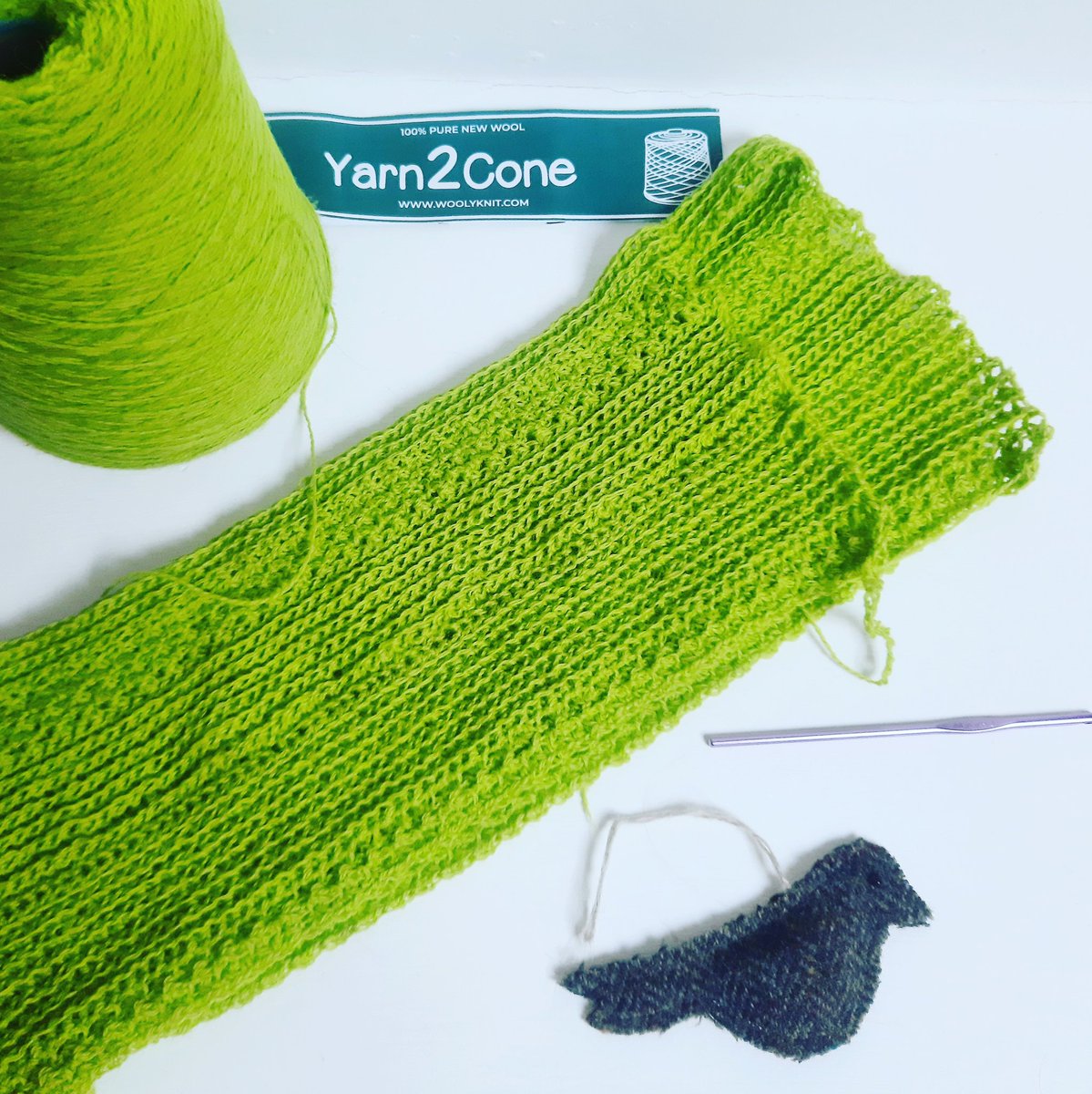 craftyescapism's tweet photo. Enjoying hooking up the modular #eatcakecrochetsweater with @woolyknit British wool.... you know I love green 💚💚💚 #eatcakecal #weeklywip https://t.co/rXpXbK66lh
