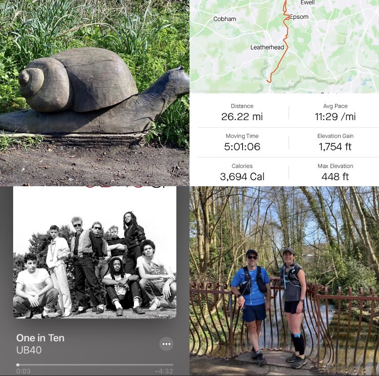 leelineandwash's tweet photo. One In Ten ... 10 x Marathons in 10 days is the aim ... #1 Thames Down Link. Out and back from Westhumble Station up to turn around point Worcester Park. #molevalleyrunners #teninten #becurious #marathonrunner #royalmarsdencancercharity https://t.co/xjT2P599rl