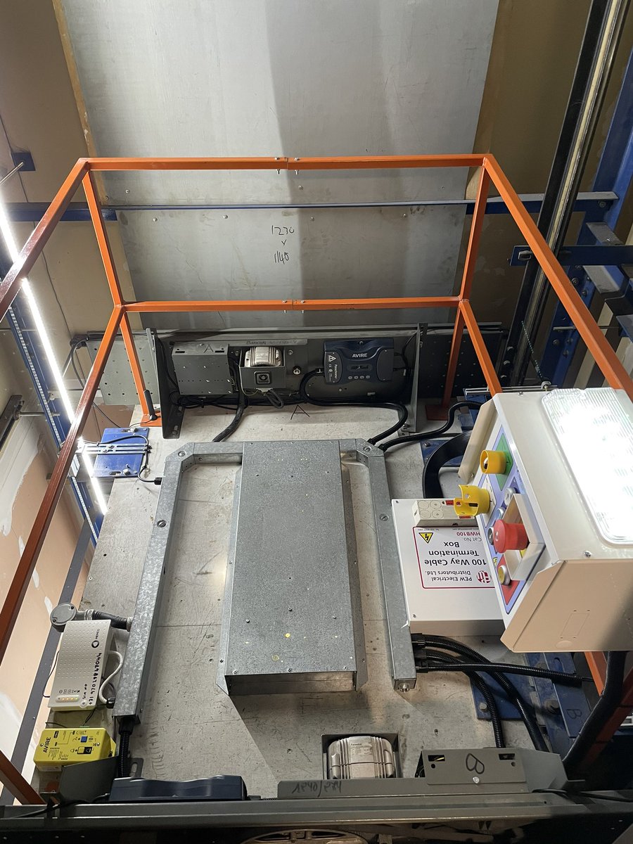 GriffinElevator's tweet photo. A simple control system upgrade it may be, but that doesn’t mean you shouldn’t take pride in your work. Existing containment and other retained parts of the lift installation were carefully modified to give this hydraulic lift a new lease of life. #lift #engineer #london https://t.co/QxIiIK8Qee
