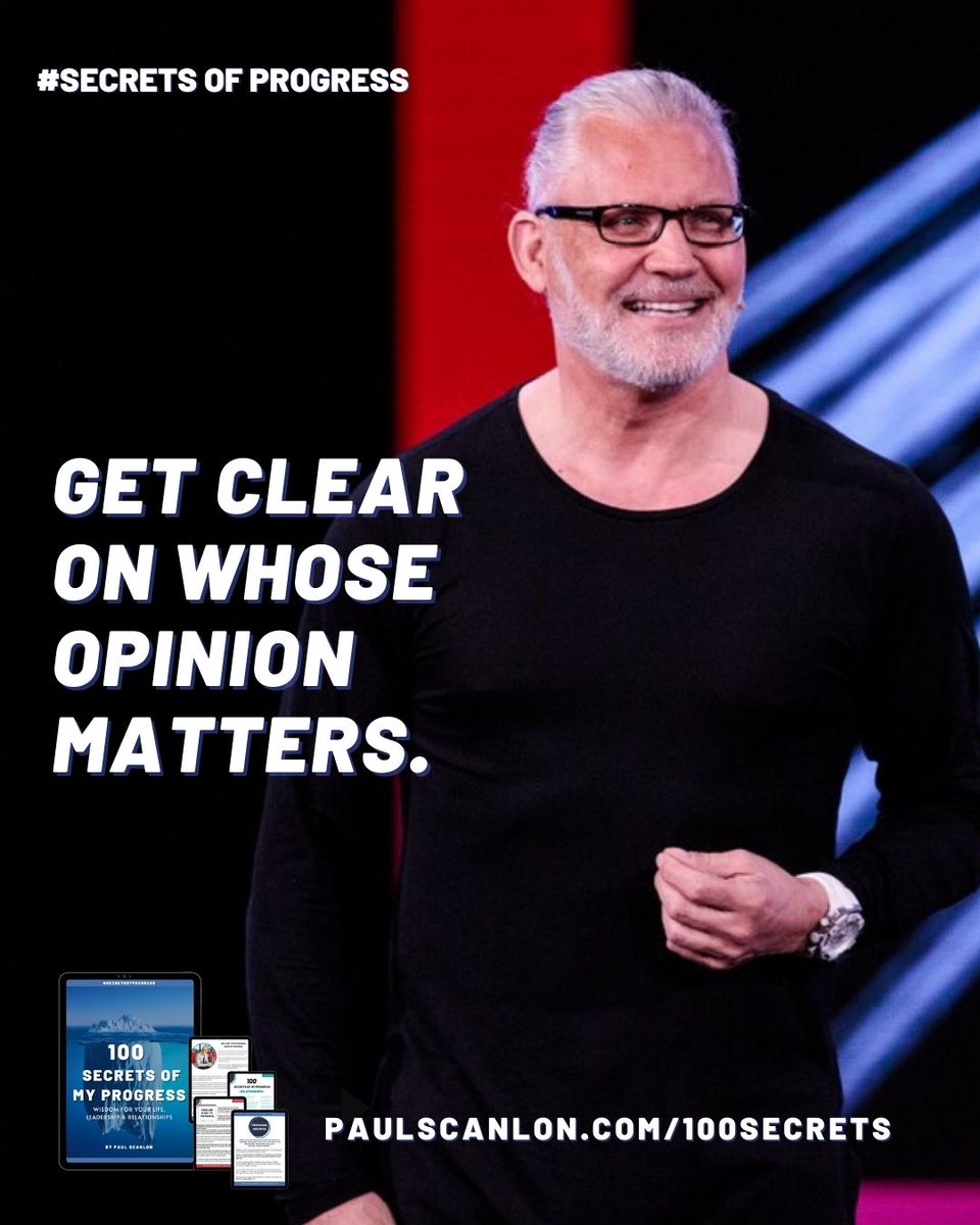 paulscanlonuk's tweet photo. Everybody’s opinion doesn’t count, especially some people who secretly want you to fail but disguise that as care and concern.
#79 of 100 Secrets Of My Progress.
Wisdom For Your Life, Leadership & Relationships.
Visit - https://t.co/QvsHizRrBS
#secretsofprogress #mentorship https://t.co/X390Jod6pC