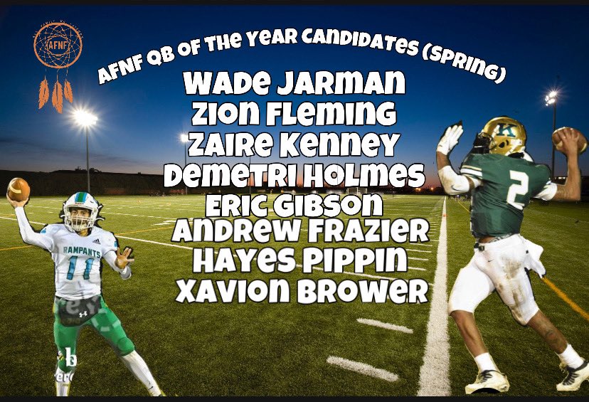 AfnfR's tweet photo. AFNF QB of The Year Candidates  ☄️✨(Spring Edition) (Random Order) @zakharlow80 @minorleague8 https://t.co/kRdLJTfRFl