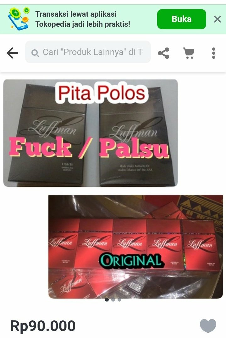 budayakan beli barang original jangan barang fuck