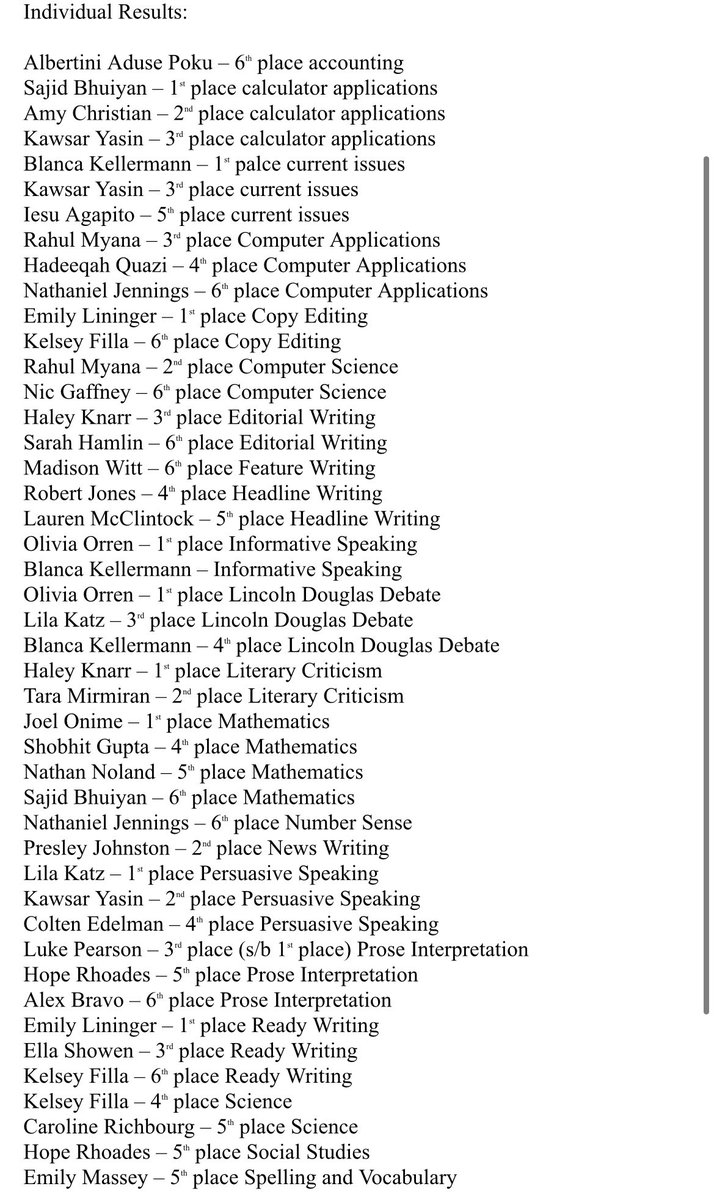 Well, we did it again...Our <a href="/TLRedRaiders/">Tyler Legacy High School</a> are the <a href="/uiltexas/">Texas UIL</a> District 10-6A ACADEMIC CHAMPIONS 👏👏👏‼️ We are so proud of the team and student performances...Take a look at the scores &amp; accomplishments 👇👇👇 SHOUTOUT to out amazing UIL Academics Coordinator <a href="/MsPerryChem/">JP</a> ❤️🤍🖤