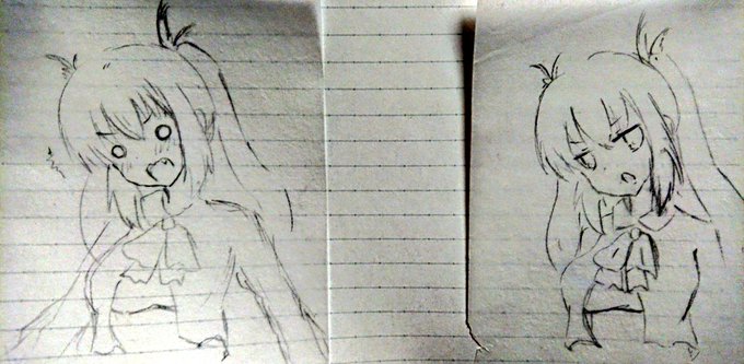 古代の落書き
ギャルゲにありがちな表情差分が描きたかったんや…… 