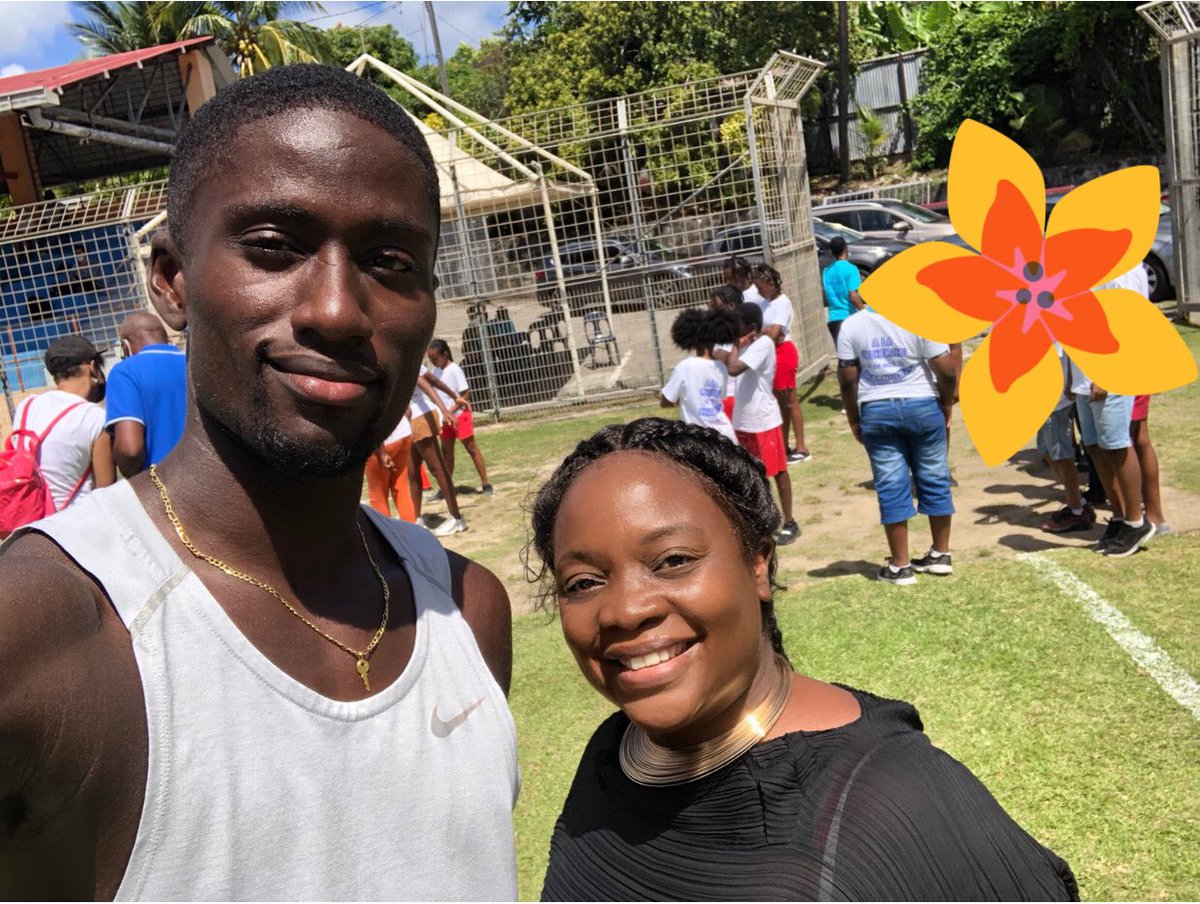 samele_lelo's tweet photo. Ravie d’avoir interviewé Ludvy Vaillant pour la presse,

champion de France du 400 m ,
finaliste mondial au relais 
4*400 m , 
Champion d’Europe avec le relais 4*400.

À l’occasion d’une journée sportive dont il était le parrain intitulée: « à la recherche de nos champions ». https://t.co/AVQnwhXQ1p
