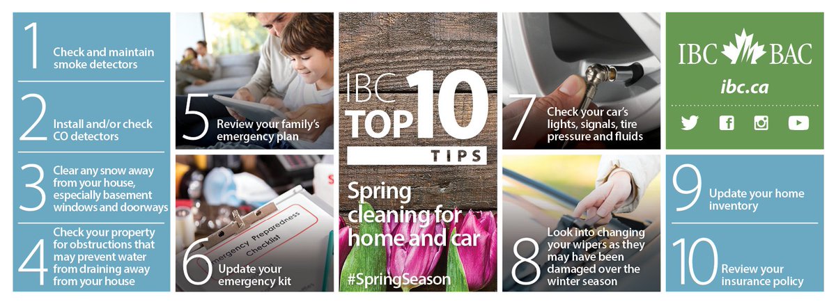 IBC_Ontario's tweet photo. Spring cleaning this weekend? Add these "to-dos" to your list. #SpringSeason #RoadSafety https://t.co/mt6yHVLMFd