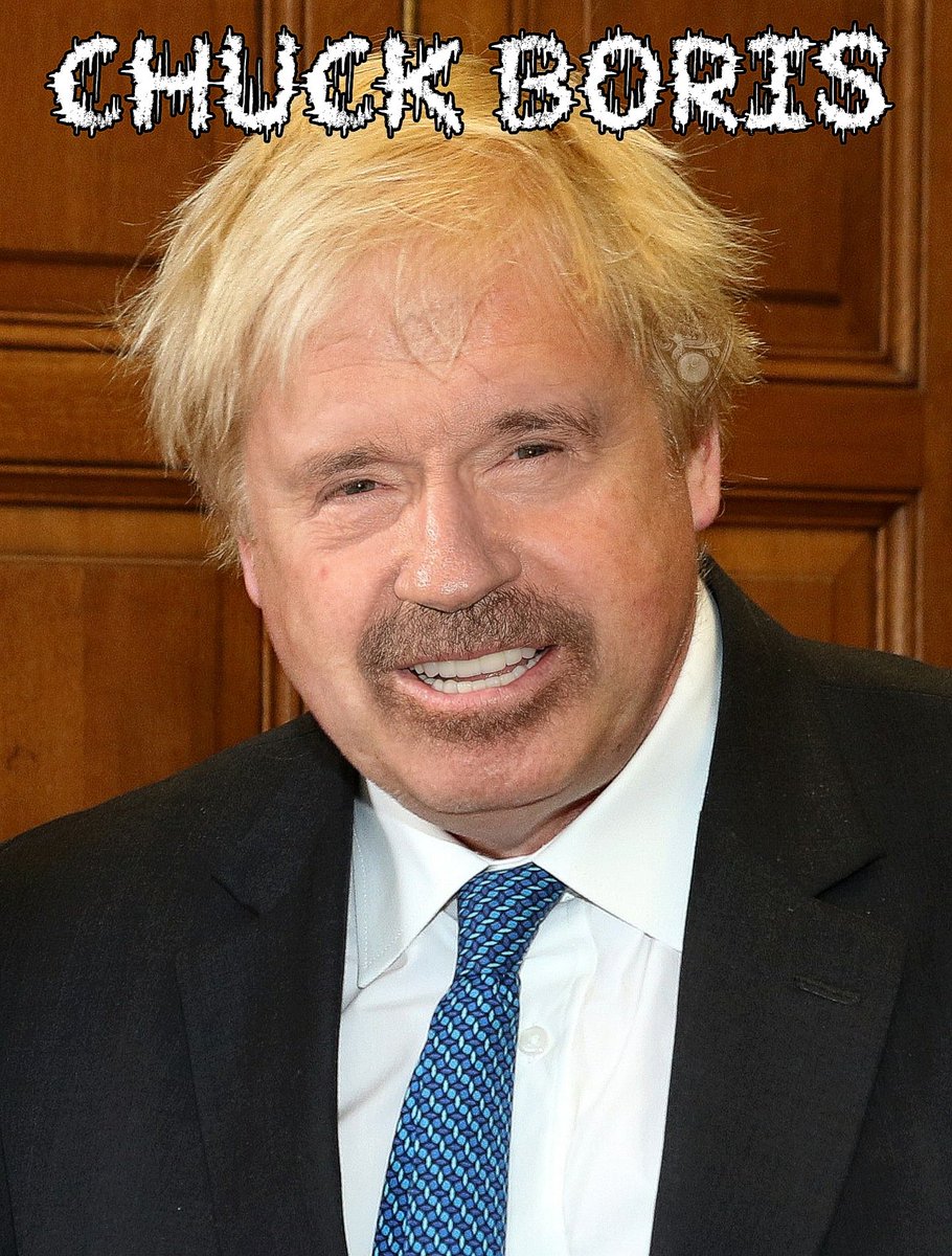 CelebJacker27's tweet photo. @BorisJohnson @chucknorris #BorisJohnson #chucknorris #photoshop #Memes https://t.co/vJXB5IhzUG