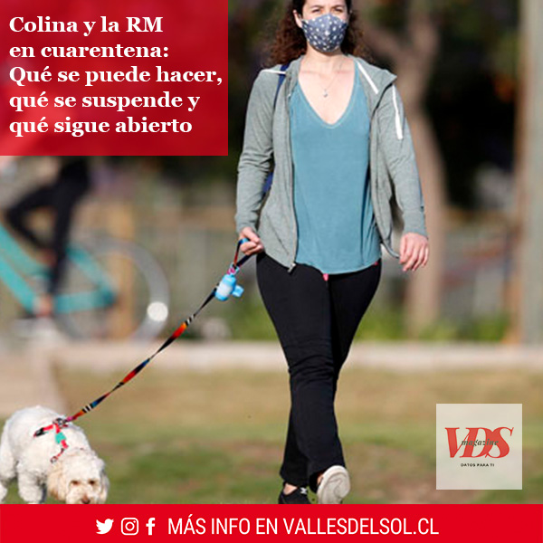revistavds's tweet photo. Colina entró en cuarenta junto a toda la RM
Aunque las restricciones que rigen en esta etapa en general son conocidas siempre hay dudas, aquí te detallamos lo que está permito y no
https://t.co/J4EDF5cYUF
@elijopymecolina  @MuniColina
#vdsmagazine #Cuarentena2021 #CuarentenaTotal https://t.co/hHbQbQxD8F