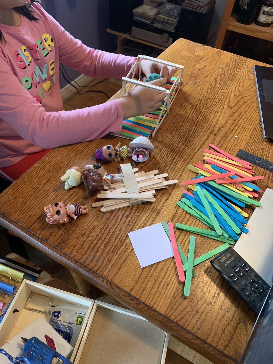 ShellyeShellye's tweet photo. @RyersonDayCamps #eurekaweekend She had fun building the bridge https://t.co/G2HkxQYL2R