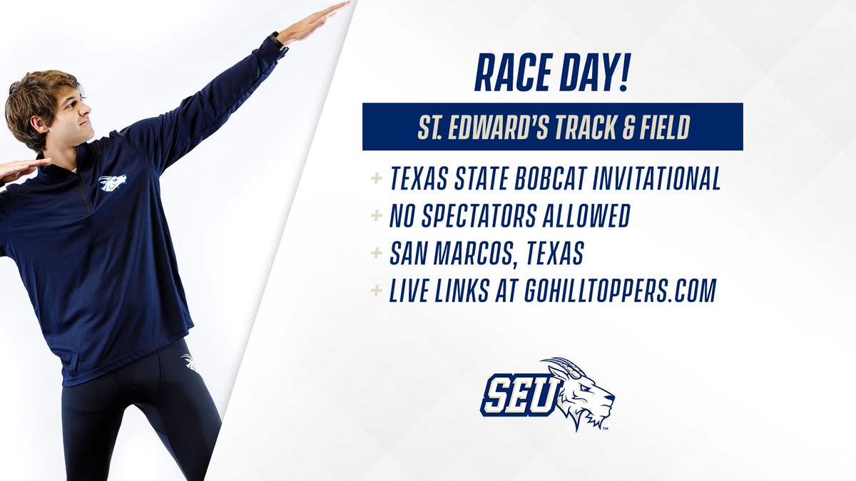 RACE DAY! <a href="/SEUXCTF/">St. Edward's XC/T&F</a> closes competition at the Bobcat Invitational today! I see many PRs coming! #FearTheGoat