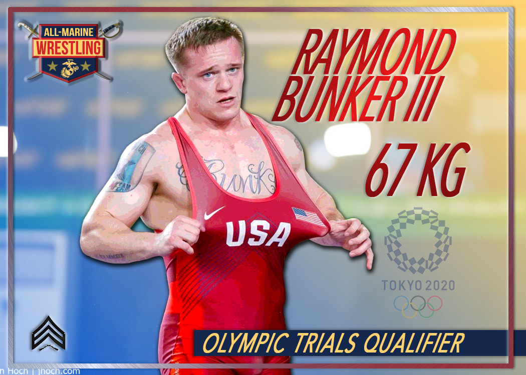 USMC_AMWT's tweet photo. 2021 Olympic Trials Qualifier Sgt Raymond Bunker III

6 Days until Trials

#roadtotokyo #usmarine #amwt #allmarinewrestling #olympictrials #marinecorps #thestache #semperfit #semperfi #grecoromanwrestling https://t.co/K1TqmReGiA