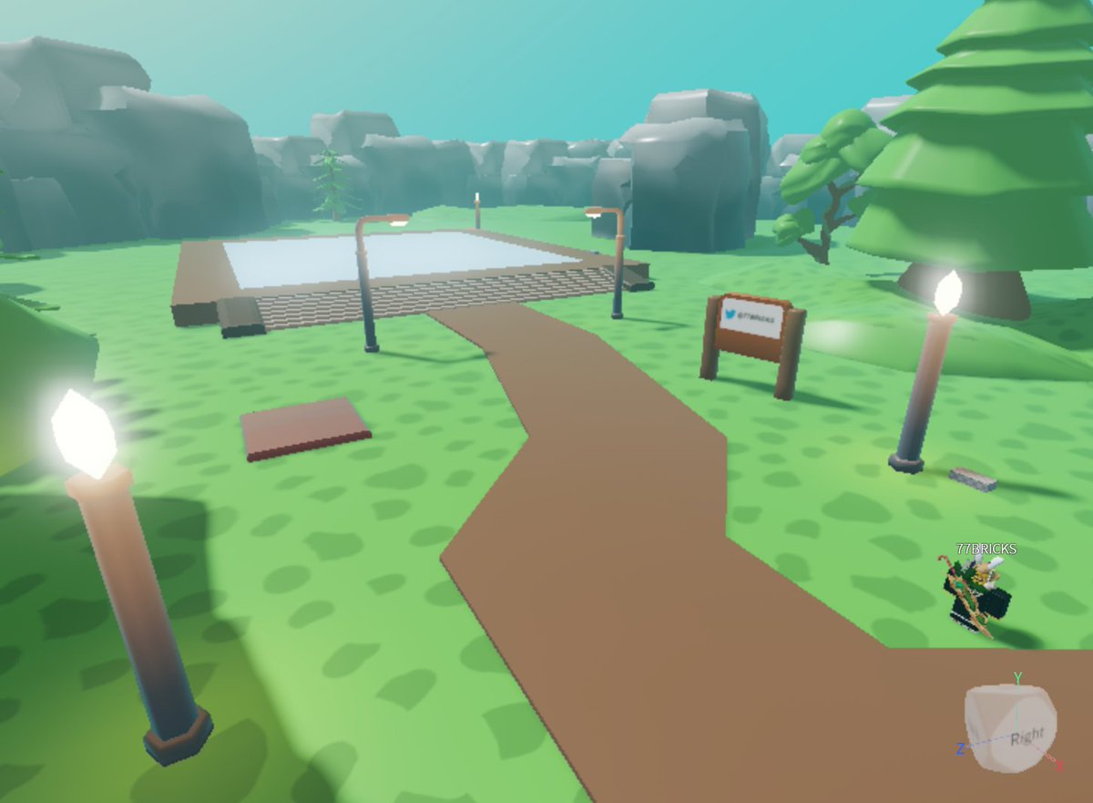 77Bricks's tweet photo. Playing around with the new studio atmosphere !

#RobloxDev #Roblox https://t.co/KPfjPRq5pw