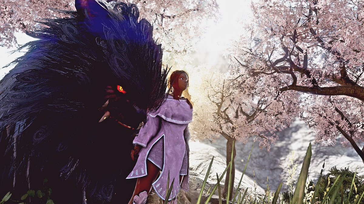 nyrosch's tweet photo. 🌸Cherry Blossoms and Friendship🌸 
After I level her to 56, I needed some relaxing time.
So I took some screenies ^^ 
EU/Seaforest
#BDORemastered #BlackDesert #BlackDesertOnline #BDO  #BDOSS  #BDOMemories #BDOScreenshot #Tamer #cherryblossom @NewsBlackDesert https://t.co/KrjmcDSlSK