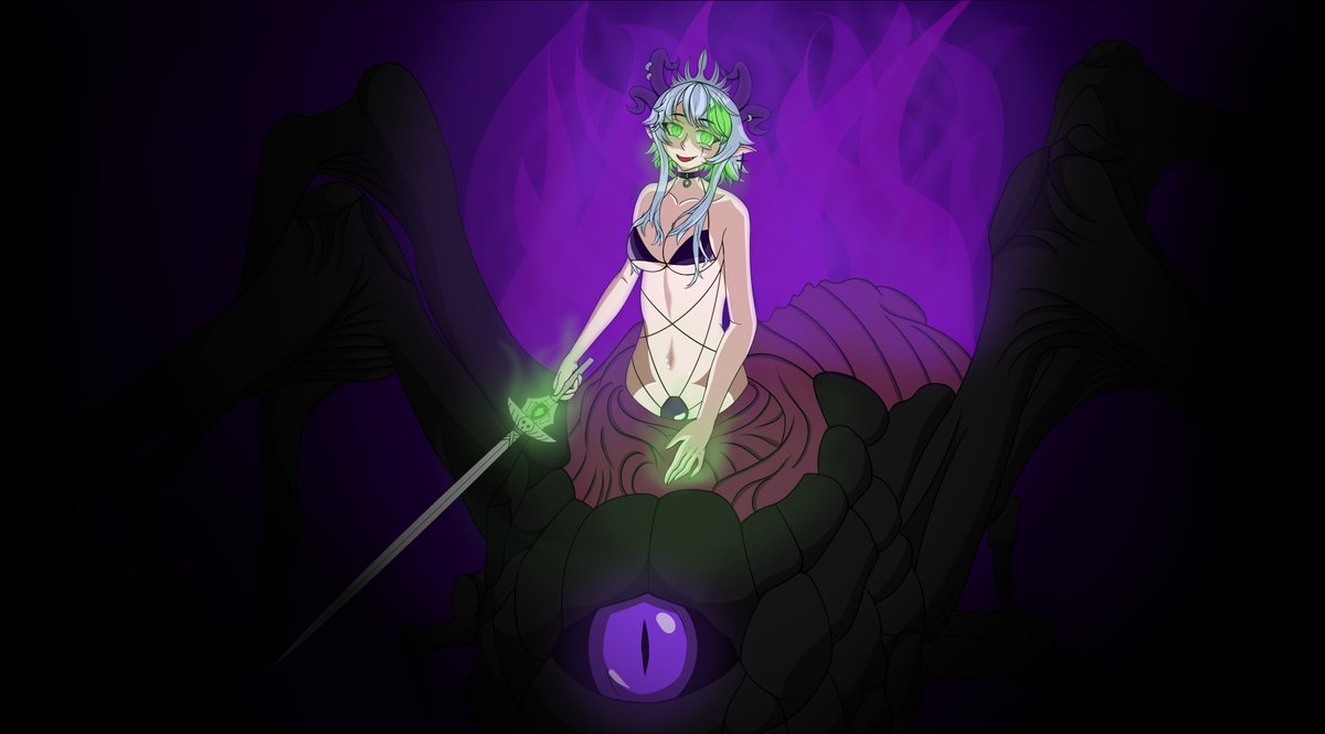 FKarborator's tweet photo. POV: your souls weren't enough, @LichVtuber wants your humanity.

#VSHOJOART  #Lichcraft  #darksouls https://t.co/Vsgxsy5FJg