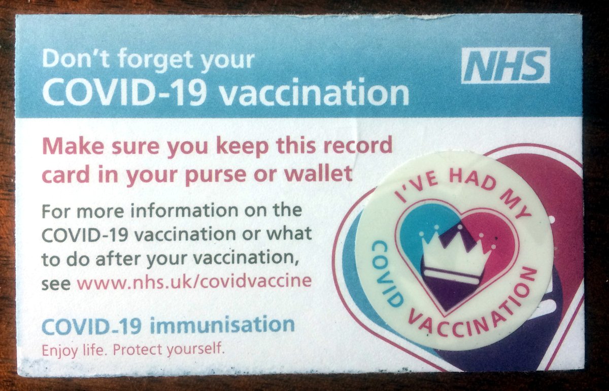 philbanting's tweet photo. Grate-pfully Pfizered, pfeeling pfine #GotTheSticker https://t.co/1sJu21Tflm