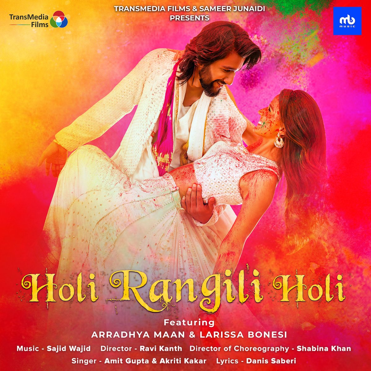 Here’s @TransMediaFin presenting New Holi Song ‘Holi Rangili Holi’. Song is Out Now 💖 Feat me and the very beautiful @larissabonesi choreographed by @Shabinaa_Ent and music by @SajidMusicKhan lovely voice of singer @AMIT_MUSIC @AKRITIMUSIC enjoy youtu.be/GQwOti2ahmY