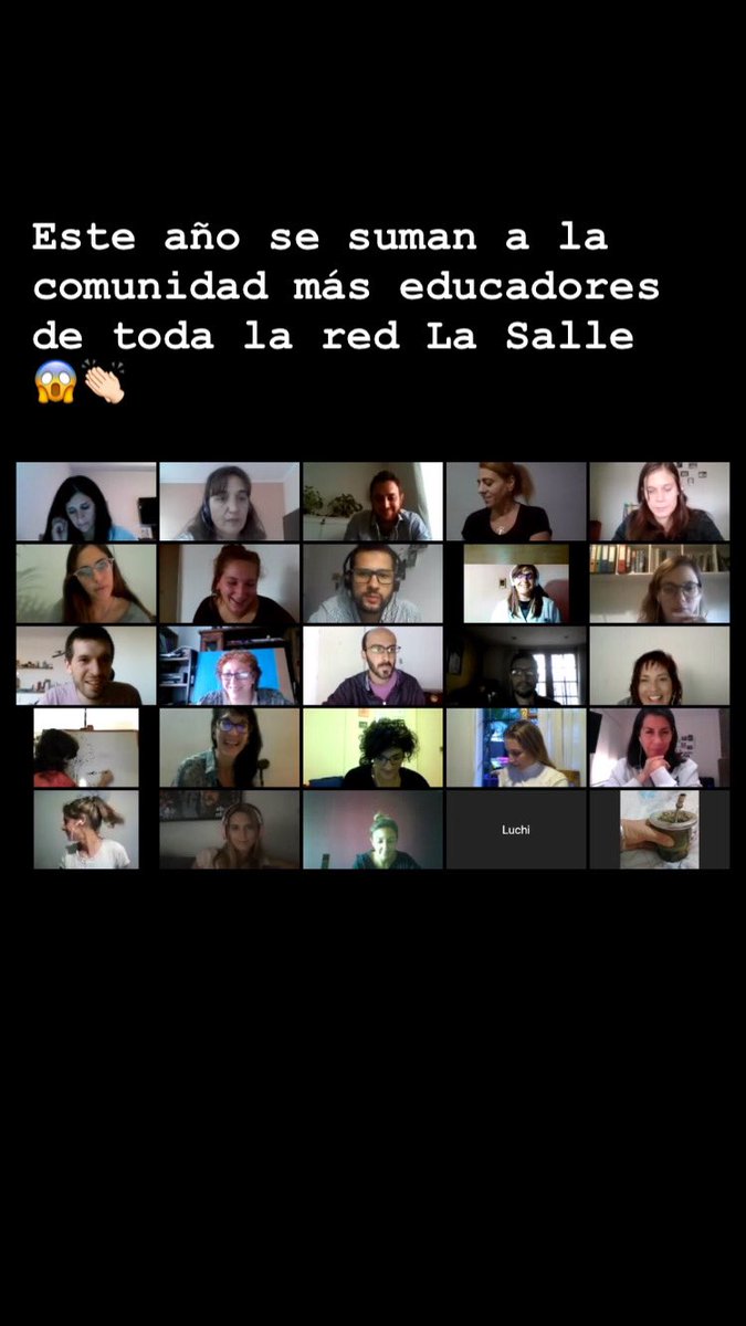 fran__chamorro's tweet photo. Arrancamos! Comunidad de prácticas La Salle - Primer encuentro virtual 2021. Nuevos miembros, nuevos desafíos 💪🏻 @corirogovsky https://t.co/1xUcUnkE0s
