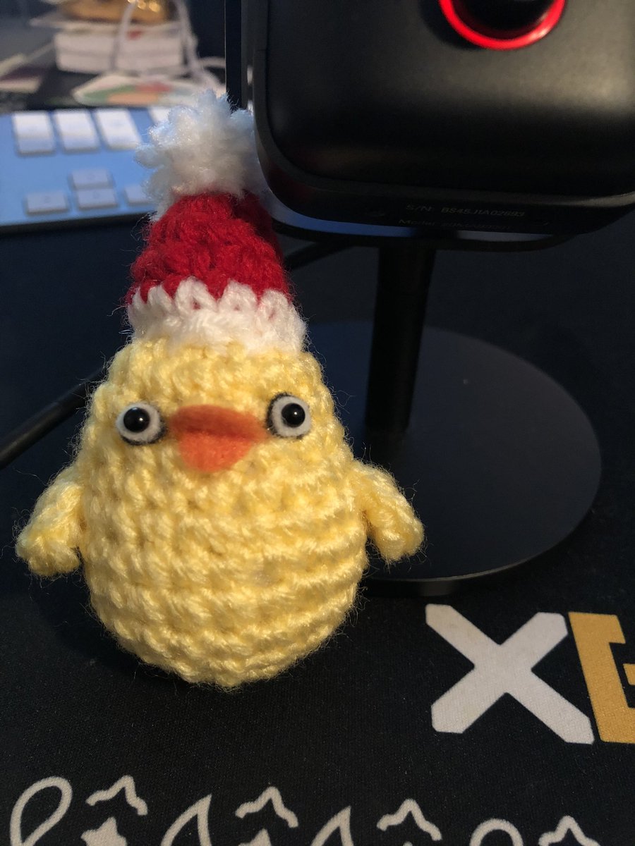 Good morning! This is my new friend that lives on my desk. We call him crackhead duck