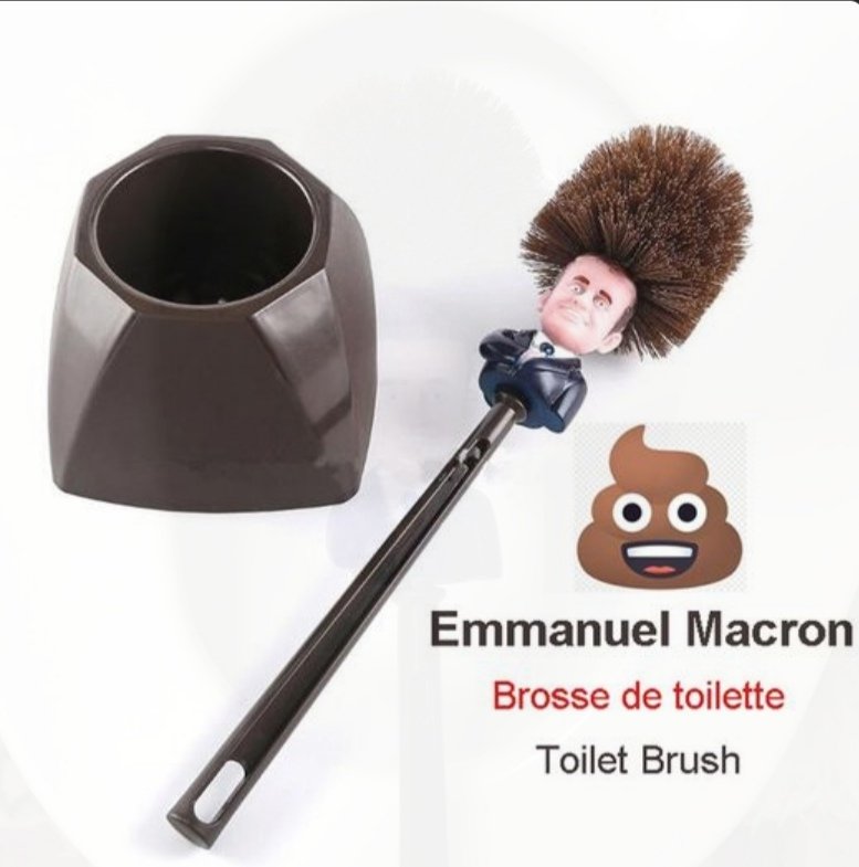 Emmanuel -brosse à chiotte- Macron ? 🤣🤣🤣 c'est du super second prenom !