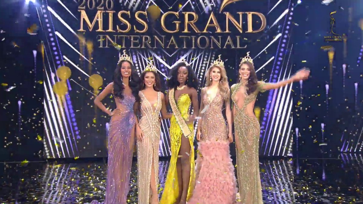 misspanamanet's tweet photo. Resultado Final de Miss Grand Int. 2020
4- Brasil
3- Indonesia
2- Guatemala
1- Filipinas
Ganadora: USA https://t.co/Vs7IeXJDiw