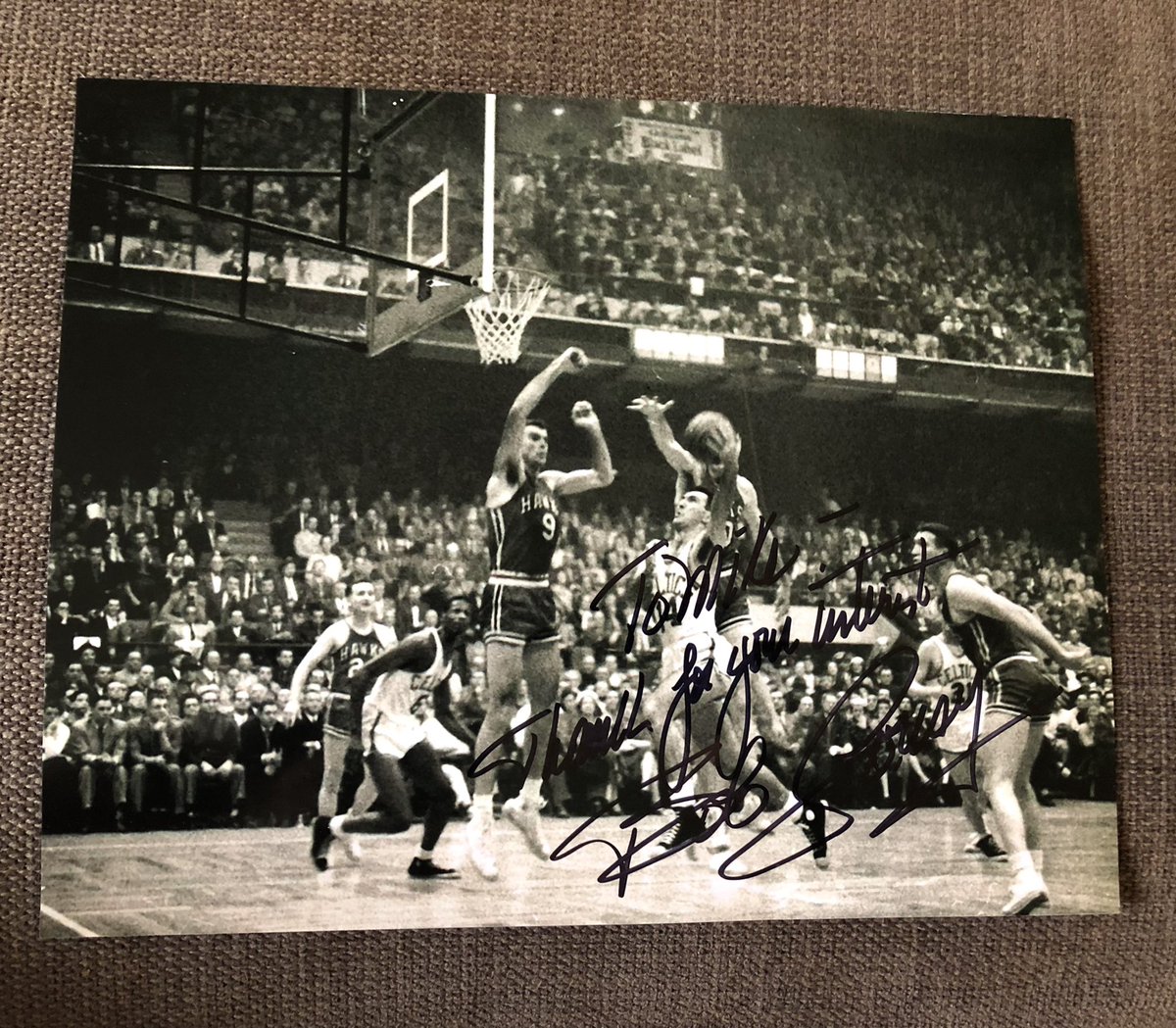 Thanks to @Hoophall @celtics Bob Cousy for signing my 8x10 photo! Another one that was lost in the holiday mail! #TTM #HOFer #Hobby #Collect #TTMSuccess #BleedGreen https://t.co/AmASGocC9c