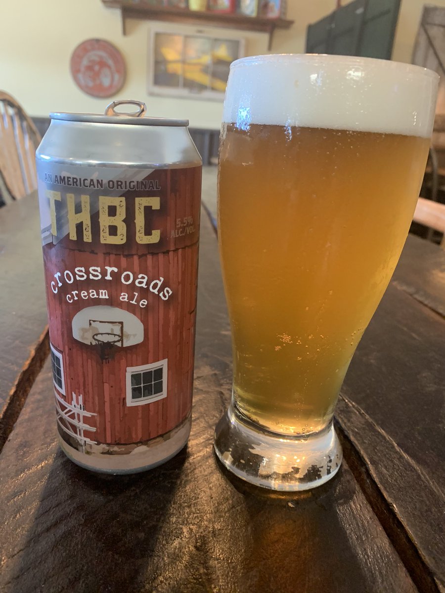 FifisLunchBox's tweet photo. Now on tap Terre Haute Brewing Company’s Crossroads cream ale.  A lighter but full body beer perfect for Spring and Summer.  Come enjoy the day with a pint and our outside seating. https://t.co/FDz9LLClAk