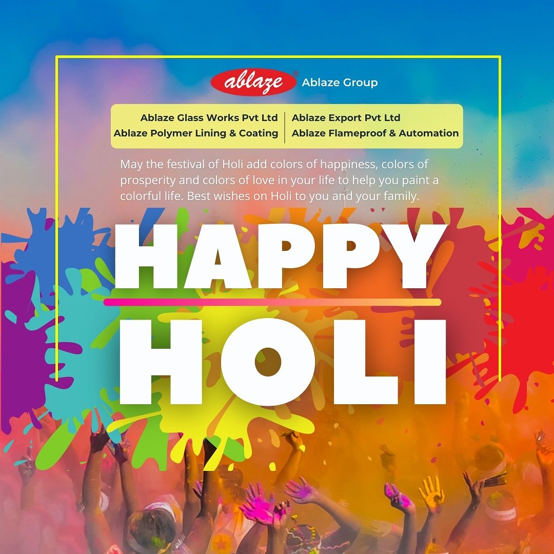 AblazeGlass's tweet photo. wishes you a very Happy Holi
May the festival of Holi add colors of happiness, colors of prosperity and colors of love in your life to help you paint a colorful life. Best wishes on Holi to you and your family.
Follow for More Updates
@ablazeglassworks
@ablazelining
#happyholi https://t.co/KGUy1r17OK
