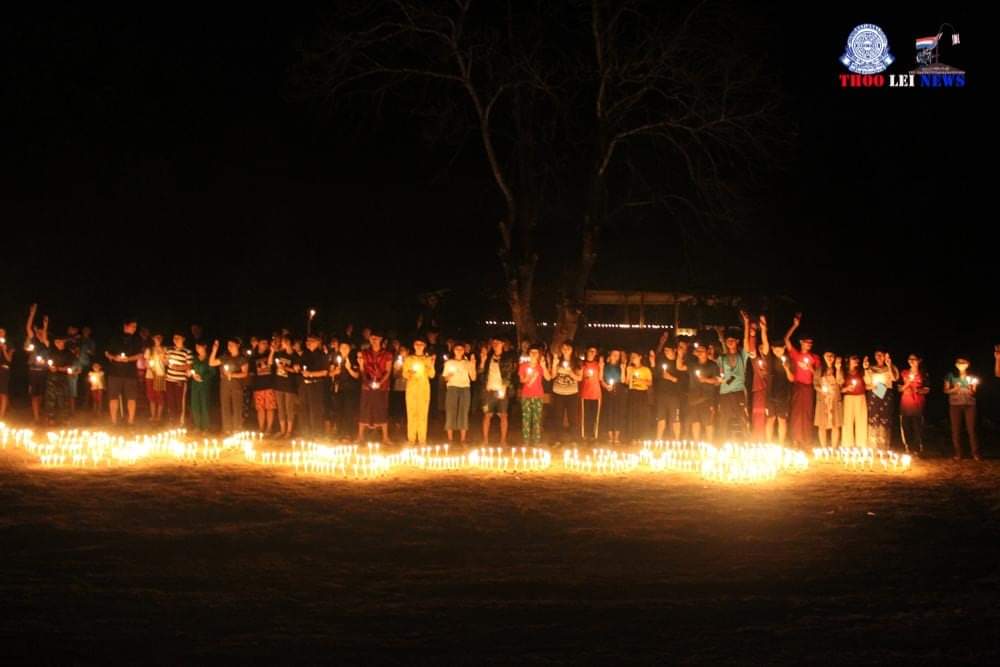Praying for the martyrs who gave their life against military regime at Karen National Union Department Of Information, Kaw Thoo Lei
27 MAR 2021 
Karen State, MYANMAR 

#SpringRevolutionMyanmar2021