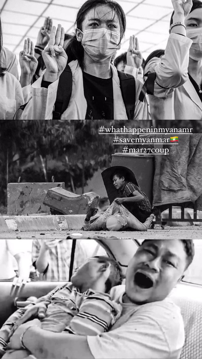 CommunistKo's tweet photo. พูดได้มั้ยว่า ปวดใจชิบหายที่รัฐบาลประยุทธ์ยังเป็นมิตรกับประเทศเพื่อนบ้านที่กองทัพไล่ฆ่าคนแบบนี้..

#WhatsHappeningInMyanmar
#WhatsHappeningInThailand https://t.co/Yw23yMEWUM