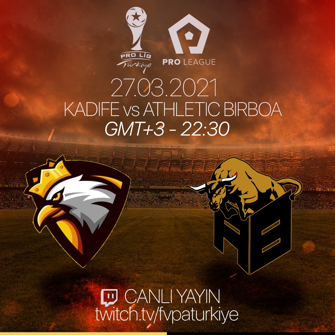 GÜNÜN İLK CANLI MAÇI !

Kadife🆚Athletic Birboa
📅27.03.2021
🕙22.30 TSI
📺twitch.tv/fvpaturkiye

#IPCCTürkiye