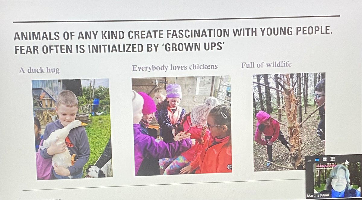 OutdoorPlayMayo's tweet photo. Workshop 4 @GMITMayoCampus  4th Year Outdoor Education Student Martina Killian of Nature Inspires discusses importance of animals to create wonder and awe with children #OutdoorPlayGMIT @GMITOfficial https://t.co/xhtmSOGFXA