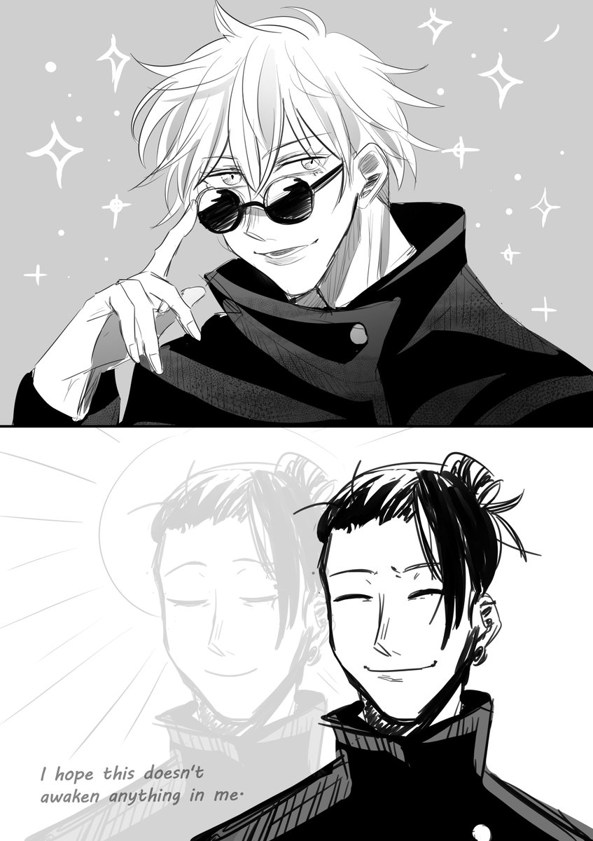 Reposting because I wanted to add something extra in the replies 😂😂Now it's out of my system .. Sorry for low effort sketches 😭
#GojoSatoru #JujutsuKaisen #GetoSuguru #satosugu