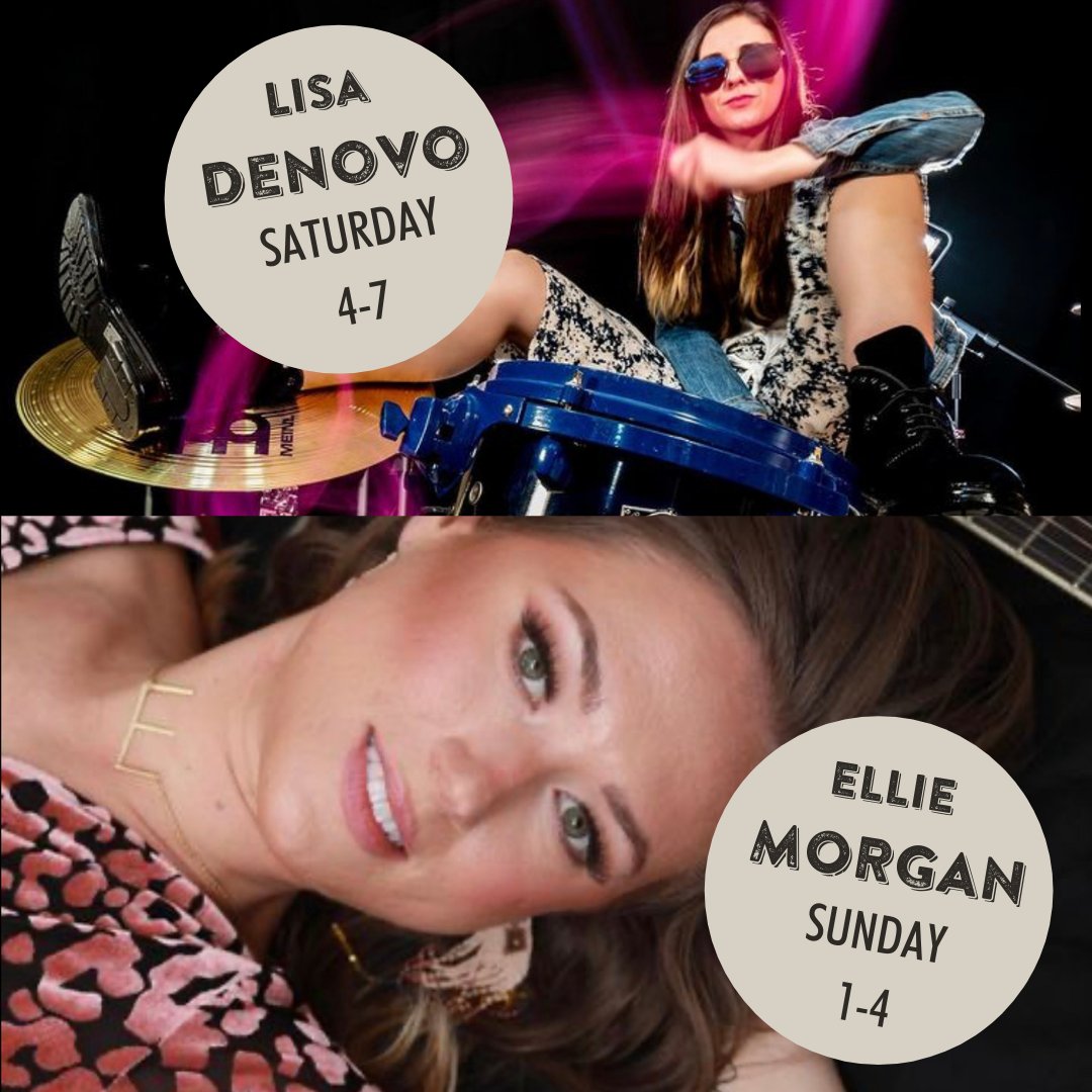 Last weekend of MARCH MELODIES kicks off today with <a href="/lisadenovo/">Lisa De Novo</a> from 4-7 and continues with @elliemorganmusic tomorrow from 1-4. Come out, grab a drink, and hang in the backyard! #music @nodaclt