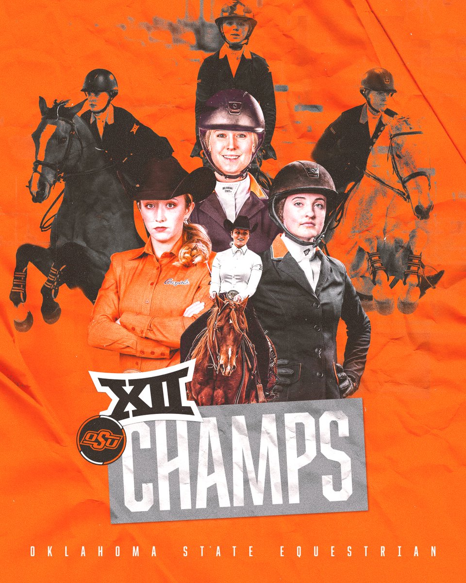 The Big 12 Champions reside in Stillwater!

<a href="/OSUAthletics/">Oklahoma State Athletics</a> <a href="/Big12Conference/">Big 12 Conference</a> <a href="/NCEA_Equestrian/">NCEA</a> 

#UnfinishedBusiness I #WinTheDay I #Big12EQ